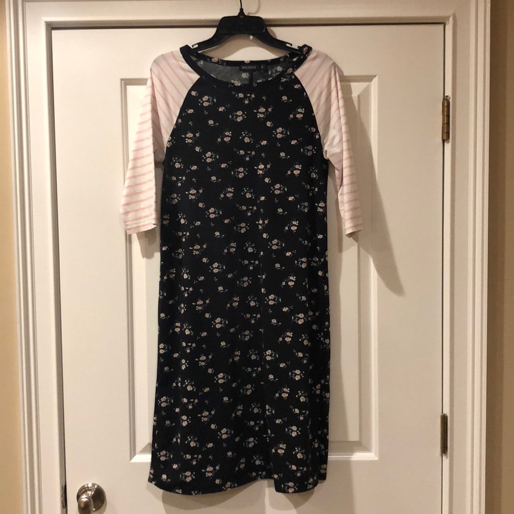 Mikarose Floral and Stripped Dress